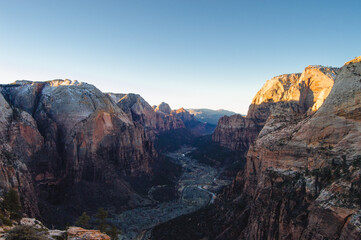 Naklejka premium Zion National Park from angels landing