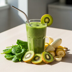 kiwi juice and fruits