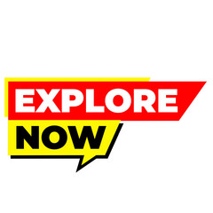 Explore now png, discovery png, adventure badge png, travel explore png