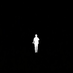 silhouette of a man