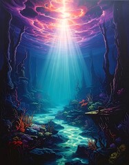 Underwater luminous path