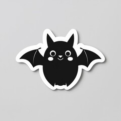 Obraz premium vector illustration of a black bat