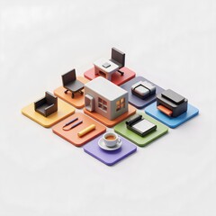 Obraz premium 3D Icon