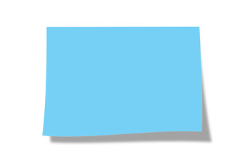 Blue Sticky Notes on Transparent Background
