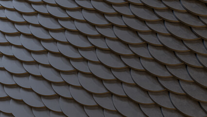The Black scale for abstract Background 3d Rendering.