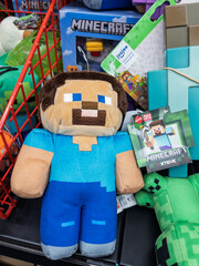 Fototapeta premium Minecraft Steve Plush Toy for Kids - Soft Stuffed Animal