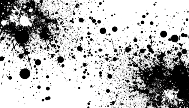 Abstract Black And White Texture With Grunge Splatter
