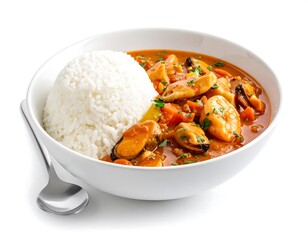 Seafood stew with rice