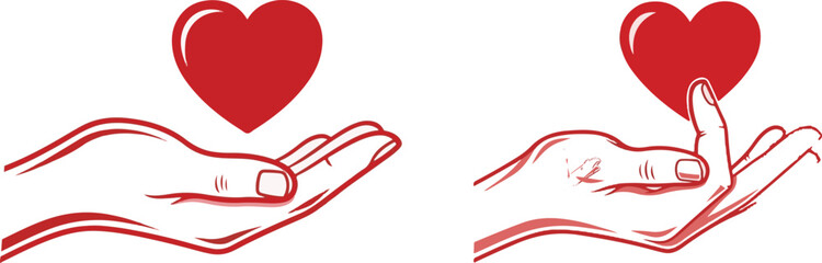 Heart in Hand Illustration
