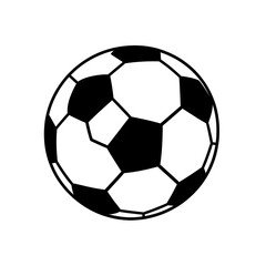 Fototapeta premium Soccer Ball Graphic Illustration on White Background