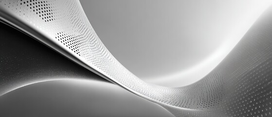 A sleek, monochrome abstract design with curved, textured forms. Great for tech branding, modern art projects, or adding a sophisticated touch to website and product backgrounds.