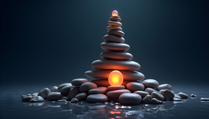 Obraz premium Luminary Stones of SDXL