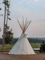 Teepee Set Up In Yellowstone © kellyvandellen