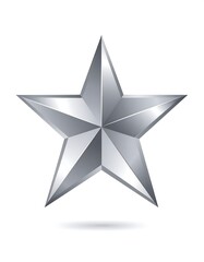 Obraz premium Silver star graphic (1)
