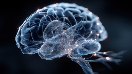 Fototapeta premium Innovative Brain Research Unlocks Cognitive Potential