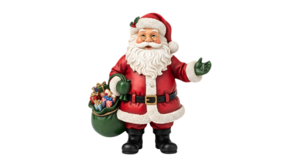 Santa Claus figurine with gifts