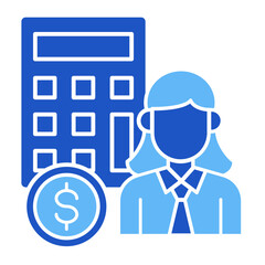 Accountant  Icon Element For Design	
