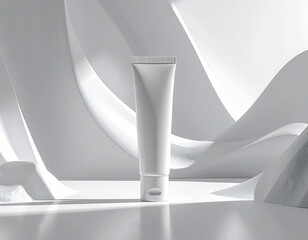 チューブ　モックアップ　白背景 3