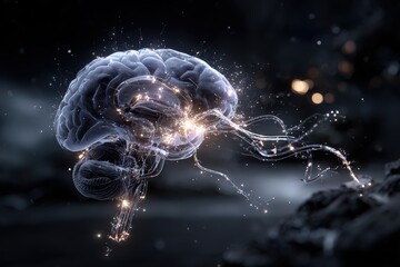 Obraz premium Unlocking the Power of the Human Brain Insights into Neuroscience and Cognitive Function