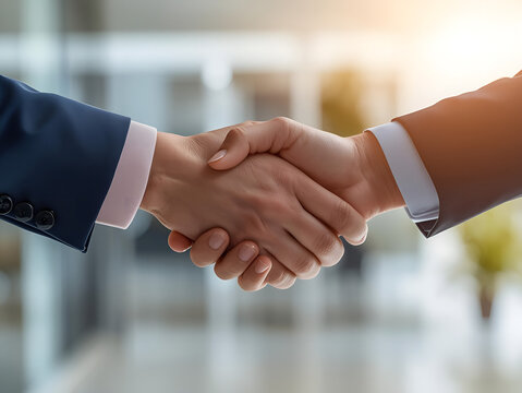handshake between two businessmen