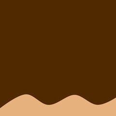 Wavy chocolate background. chocolate drops. wavy background concept. Melted brown background. 