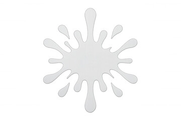 Fototapeta premium Milky liquid dynamically splashing, creating fluid abstract shape with droplets spraying against transparent surface
