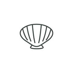 Sea shell logo EPS template icons vector illustration transparent background