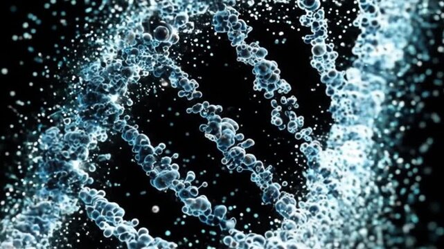 Abstract bubbles movement