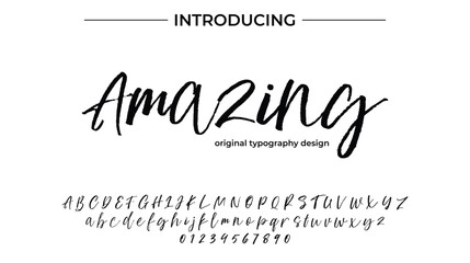Amazing - Elegant Script Font for Smooth Handwritten Design and Creative Typography