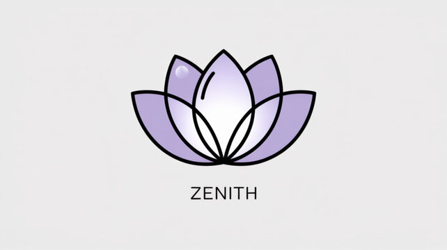 Zenith lotus flower logo design for wellness brand identity and spa or yoga studio branding inspiration