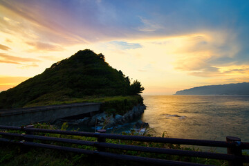 美しい東京湾の夕焼け