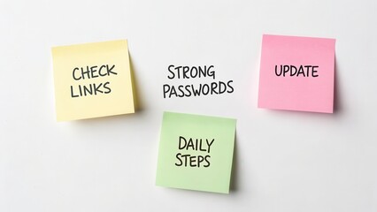 Colorful Sticky Notes with Important Reminders for Everyday Tasks