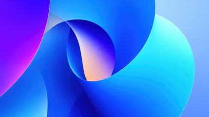 Abstract Blue Purple Geometric Pattern on White Background