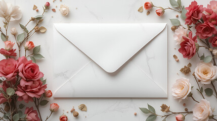 enveloppe fond blanc