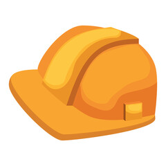 Construction Safety First A Vibrant Illustration of a Protective Hard Hat