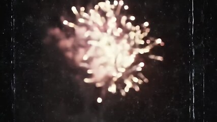 Ephemeral bursts celebration captured with light streaks in the nocturnal ambiance