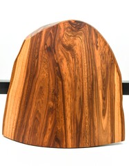 Beautifully crafted wooden sculpture showcasing rich grain