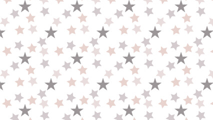 A seamless background illustration dotted with elegant gray and pink stars