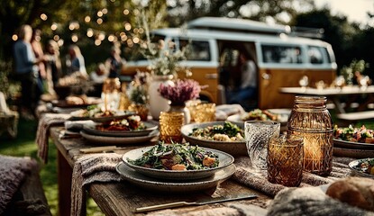 Naklejka premium Outdoor Feast