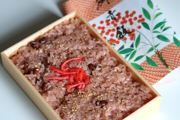 お赤飯　お祝い事　行事