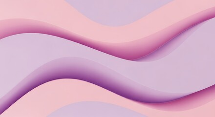 Abstract Pink and Purple Wavy Shapes.
