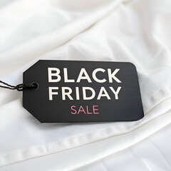 Black Friday sale sign on a wall