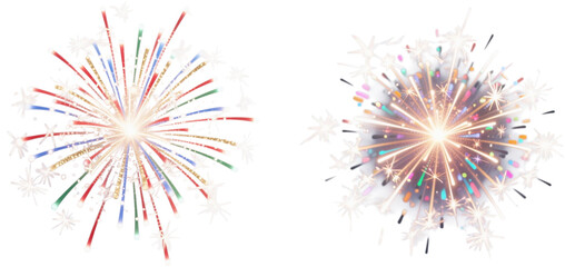 花火　爆発　火