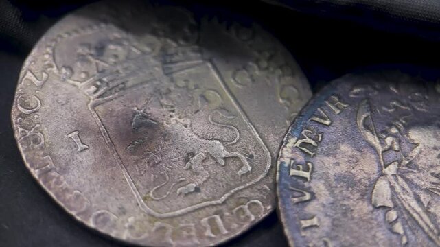 Old Dutch coin one guilder 1764.