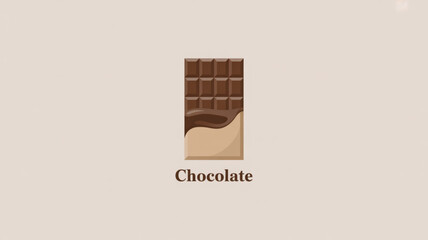 Delicious chocolate bar vector graphic for chocolate lovers and dessert enthusiasts design element art