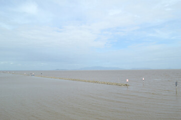 picturesque view of beautiful seashore