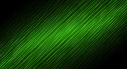 Abstract Green Diagonal Lines Background.