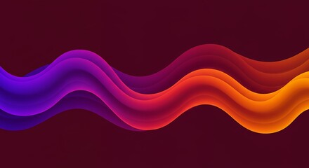 Abstract colorful wavy design