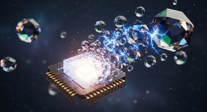Futuristic Technology: Diamond Integration with Processor for Enhanced Computing Performance