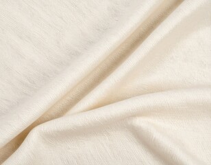 Creamy white fabric folds